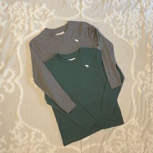 Lot of 2 Abercrombie Kids, Size 13/14, Long Sleeve T-shirts